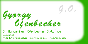 gyorgy ofenbecher business card